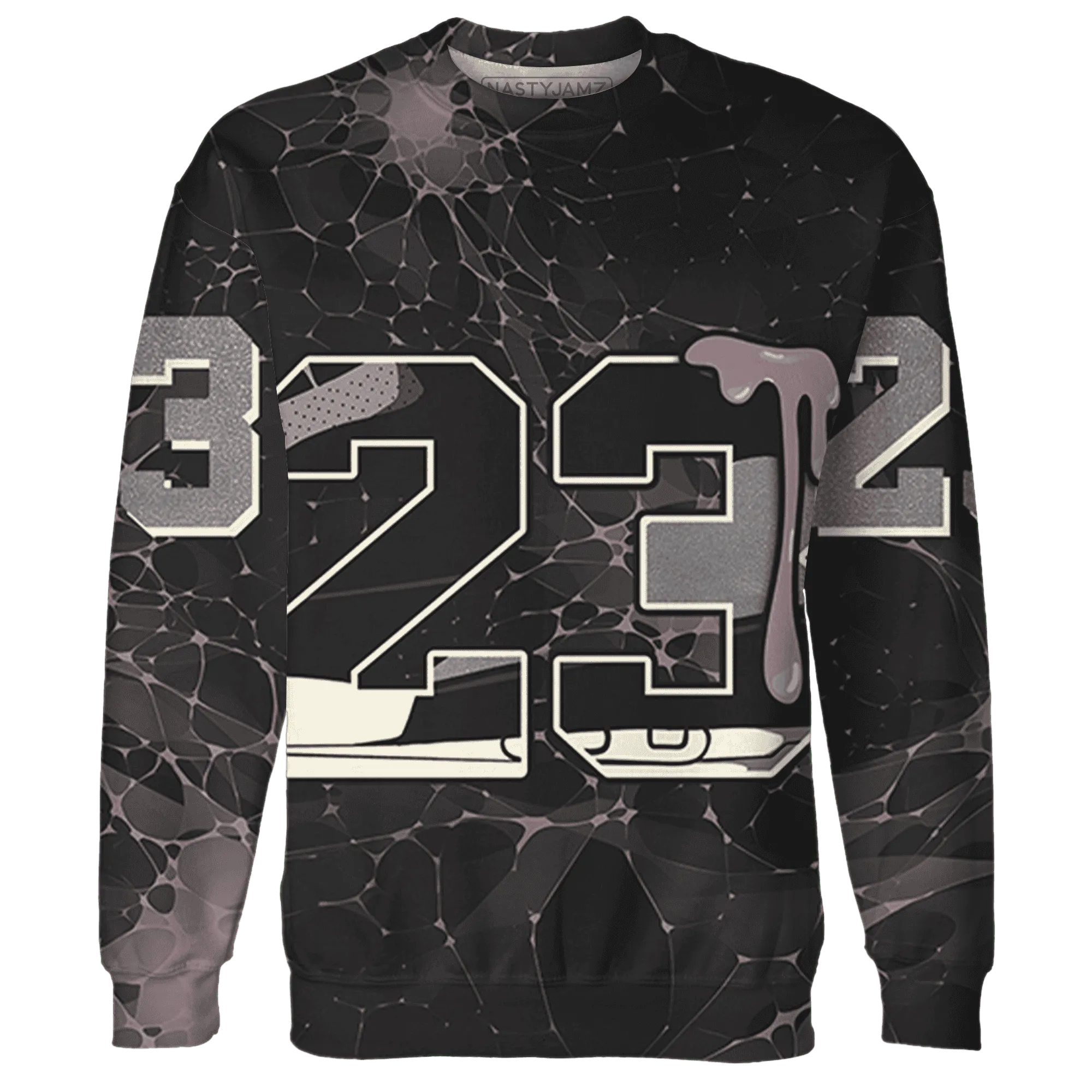Black-Violet-Ore-3s-Sweatshirt-Match-23-Sneaker-3D