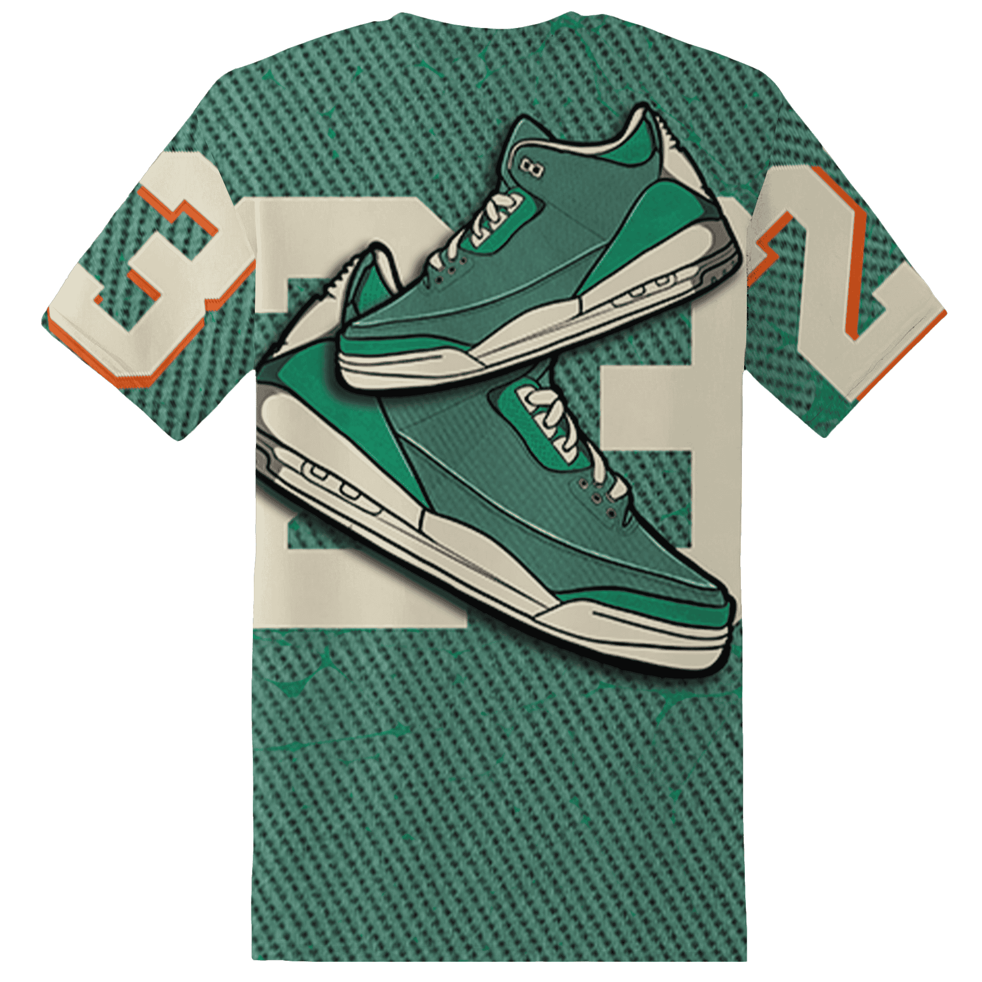 Nina CN Abney 3s T Shirt Match 23 Sneaker 3D All-Over Print - NastyJamz