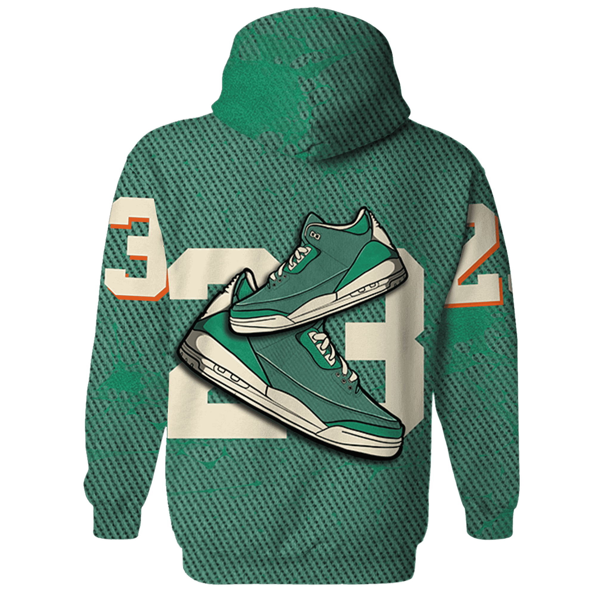 Nina CN Abney 3s Hoodie Match 23 Sneaker 3D All-Over Print - NastyJamz