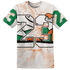MAM Hurricanes 5s T Shirt Match 23 Sneaker 3D All-Over Print - NastyJamz