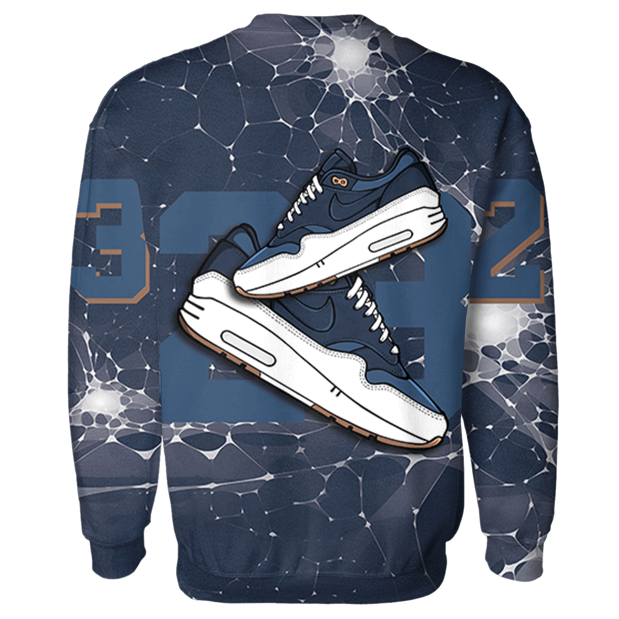 AM 1 86 Jackie RBS Sweatshirt Match 23 Sneaker 3D All-Over Print - NastyJamz