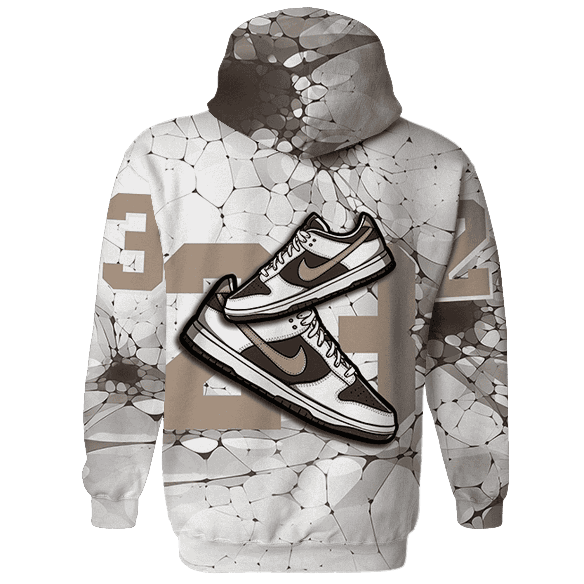 Dunk Low Baroque Brown Hoodie Match 23 Sneaker 3D All-Over Print - NastyJamz