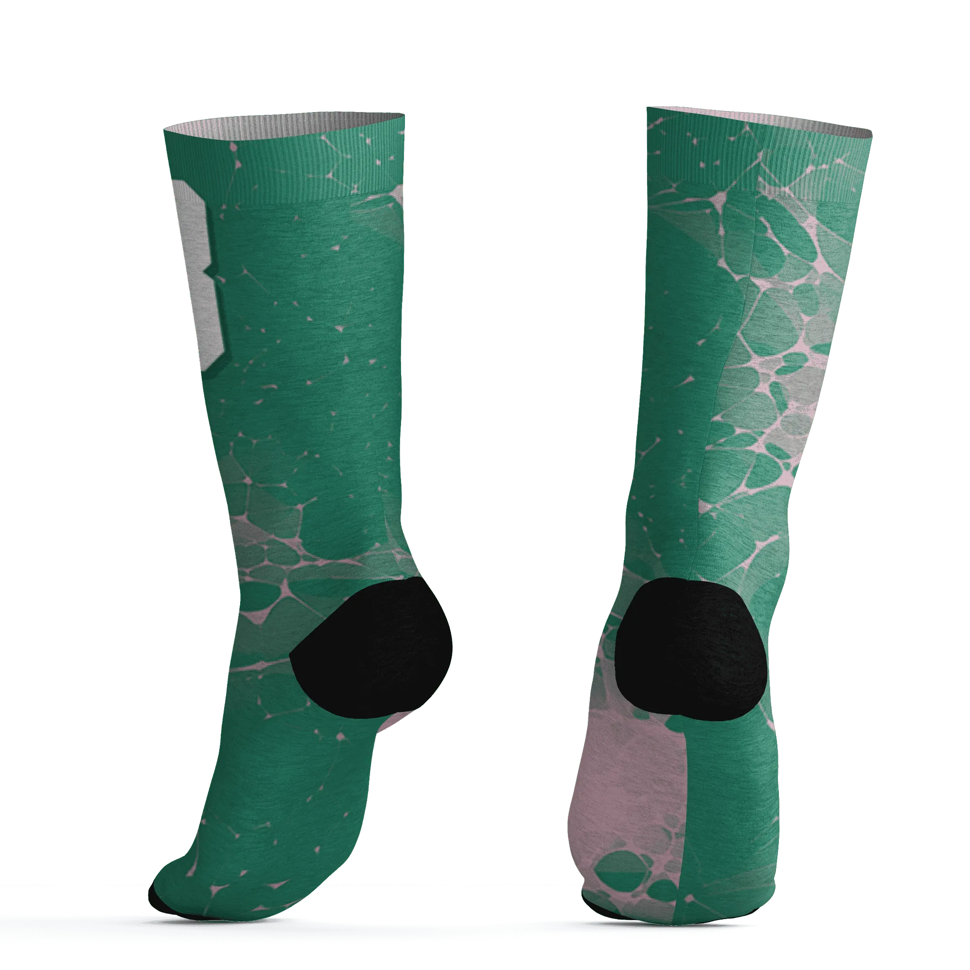 Dunk-Pink-Malachite-Medium-Soft-Low-Sail-Socks-Match-23-Sneaker-3D