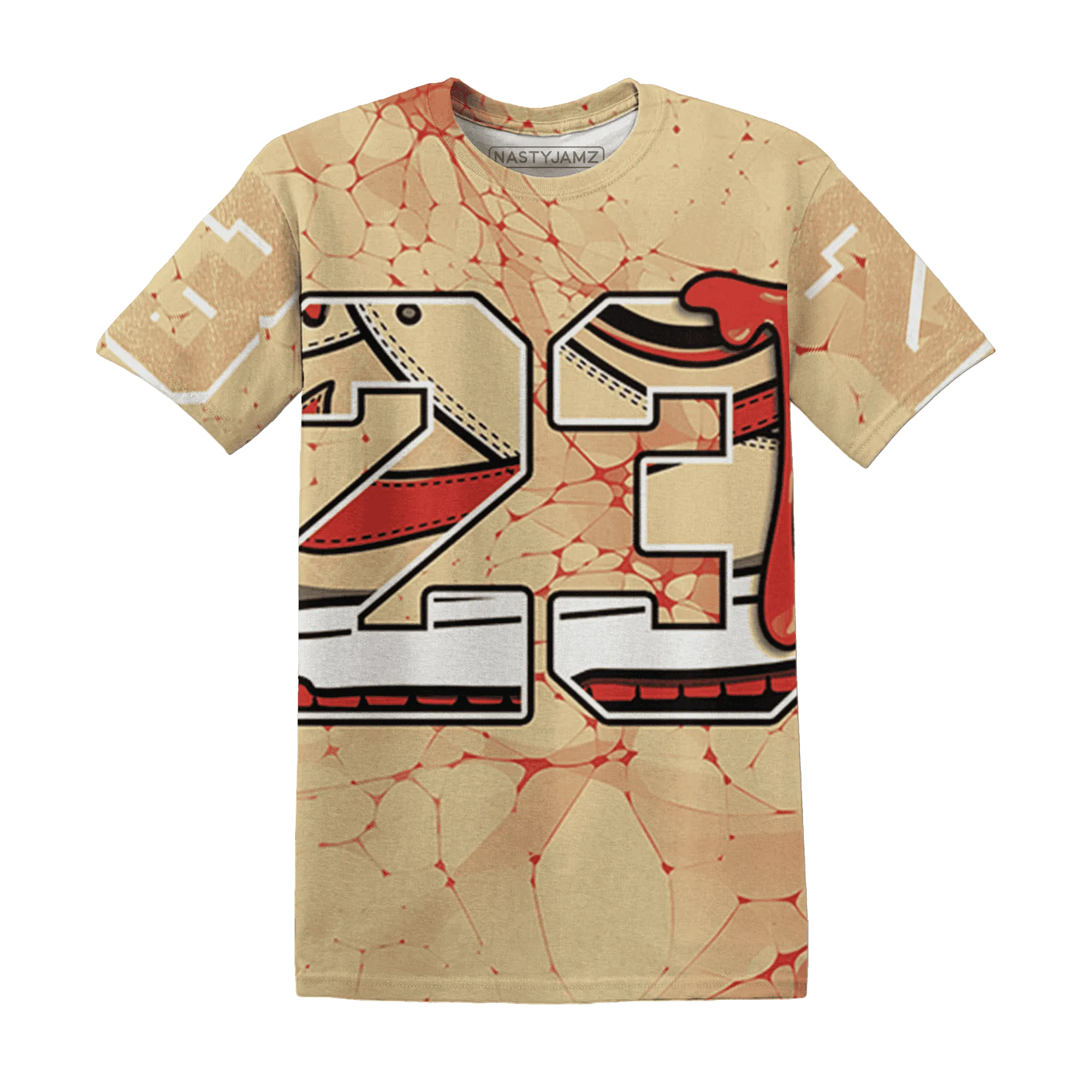 Dunk-Strawberry-Waffle-NastyJamz-T-Shirt-Match-23-Sneaker-3D