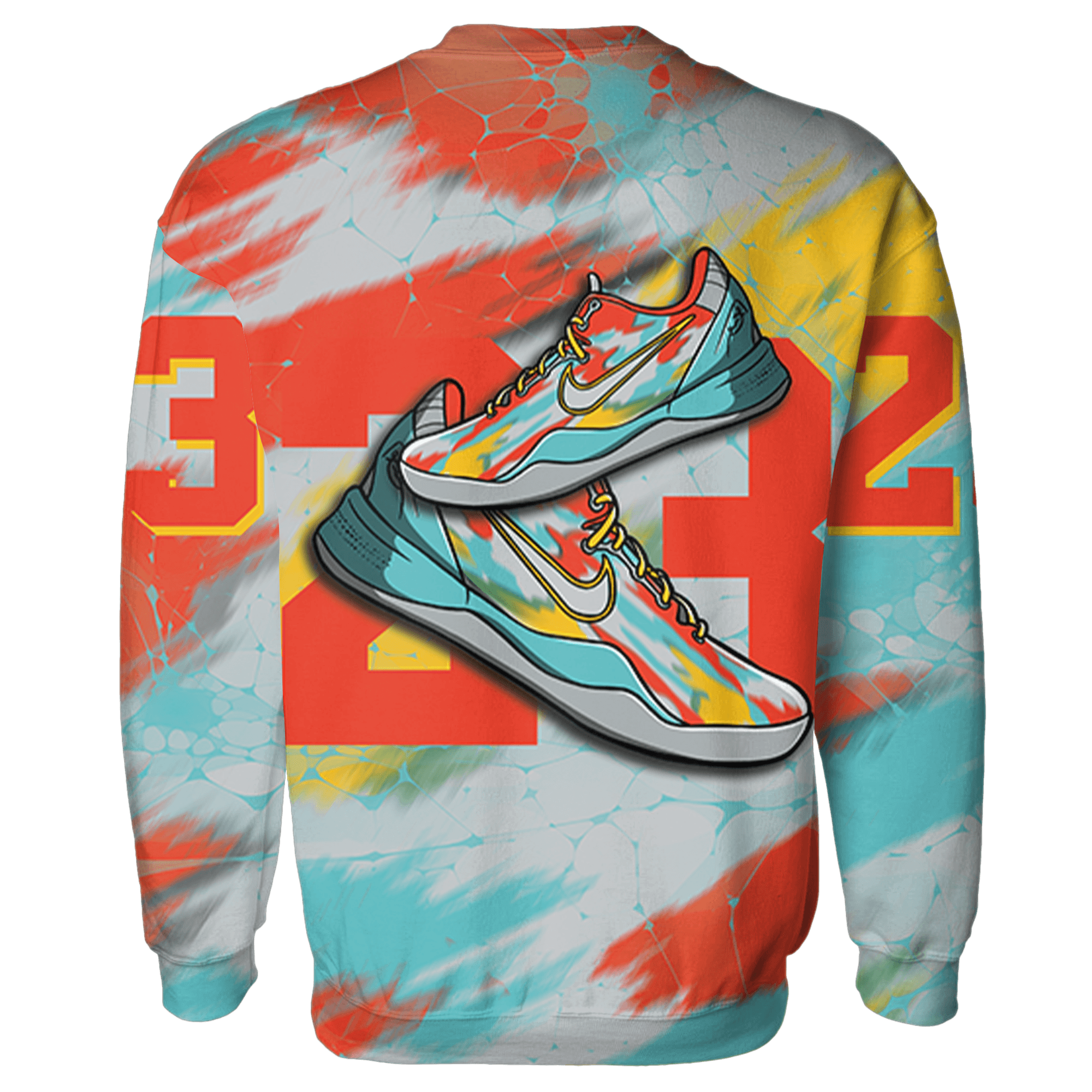 KB 8 Protro Venice Beach Sweatshirt Match 23 Sneaker 3D All-Over Print - NastyJamz