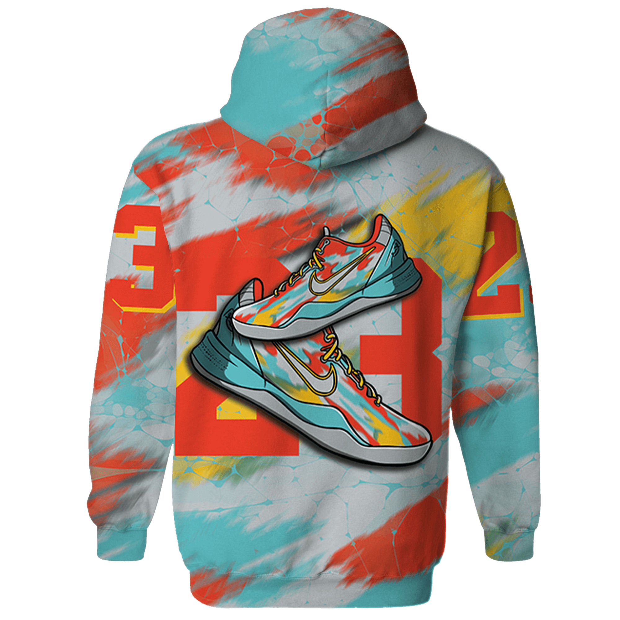 KB 8 Protro Venice Beach Hoodie Match 23 Sneaker 3D All-Over Print - NastyJamz