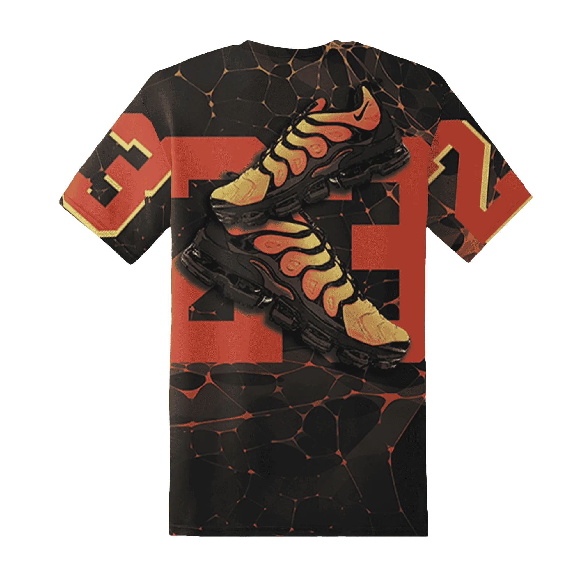 VaporMax-Crimson-Total-Orange-Plus-T-Shirt-Match-23-Sneaker-3D