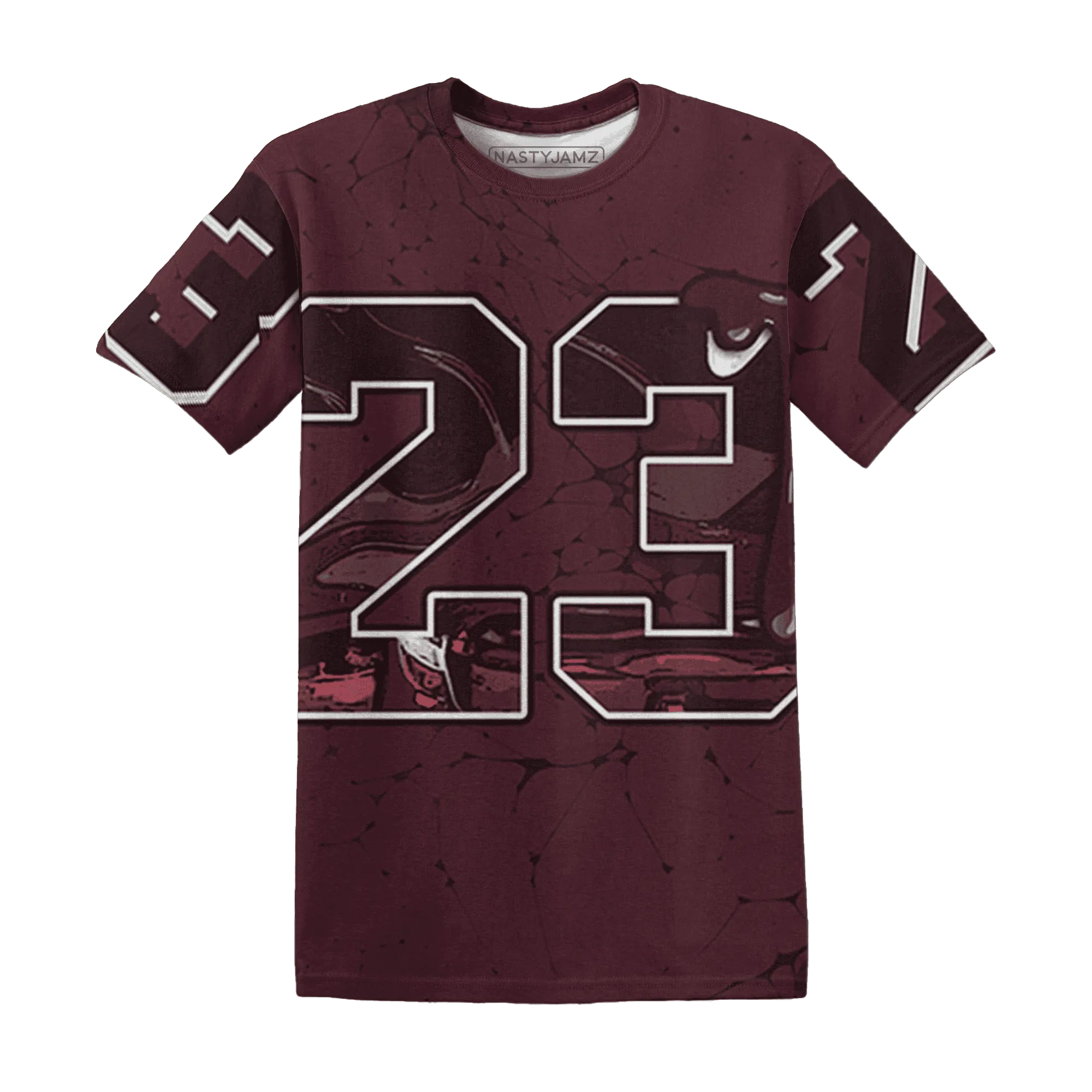 VaporMax-Night-Maron-Burgundy-T-Shirt-Match-23-Sneaker-3D