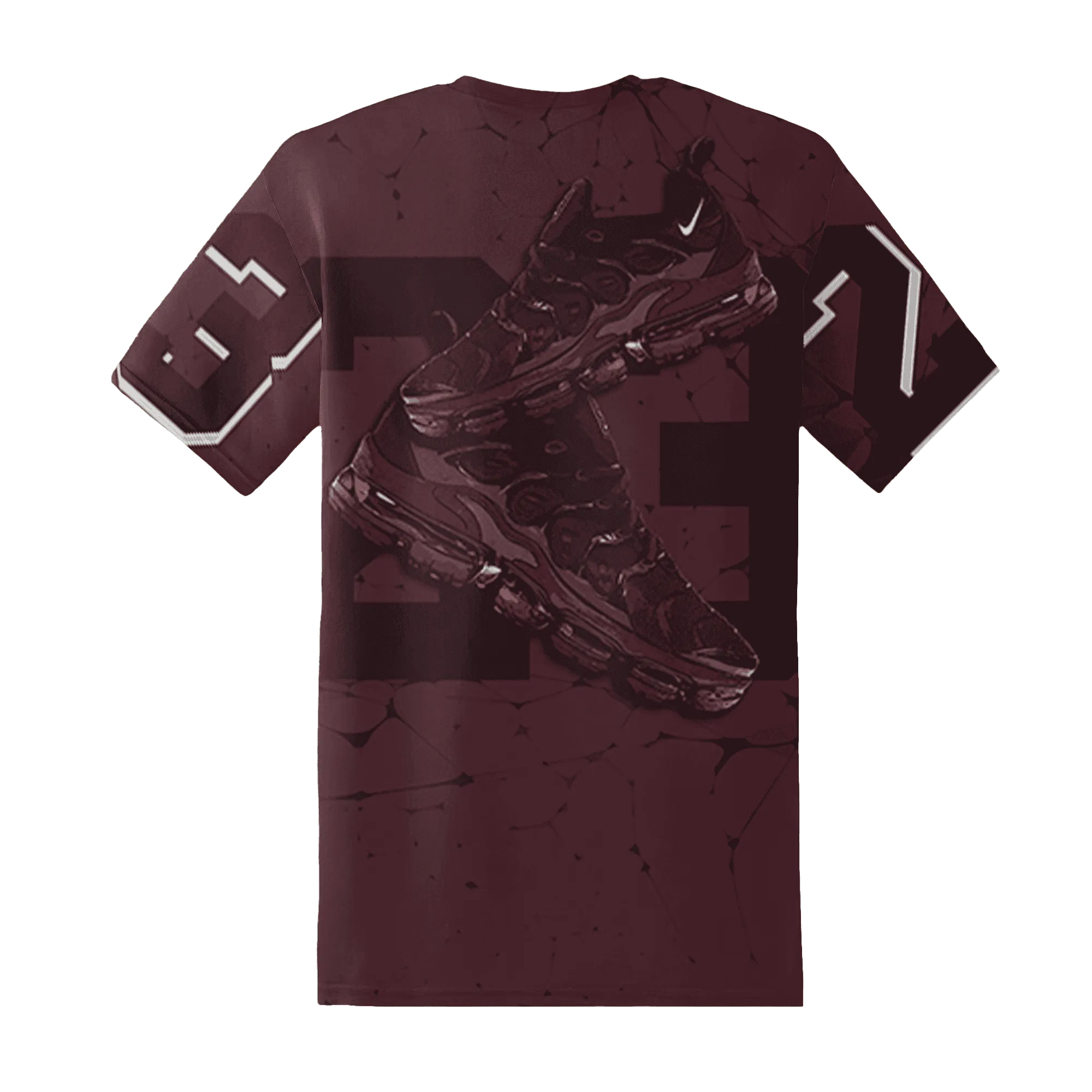 VaporMax-Night-Maron-Burgundy-T-Shirt-Match-23-Sneaker-3D