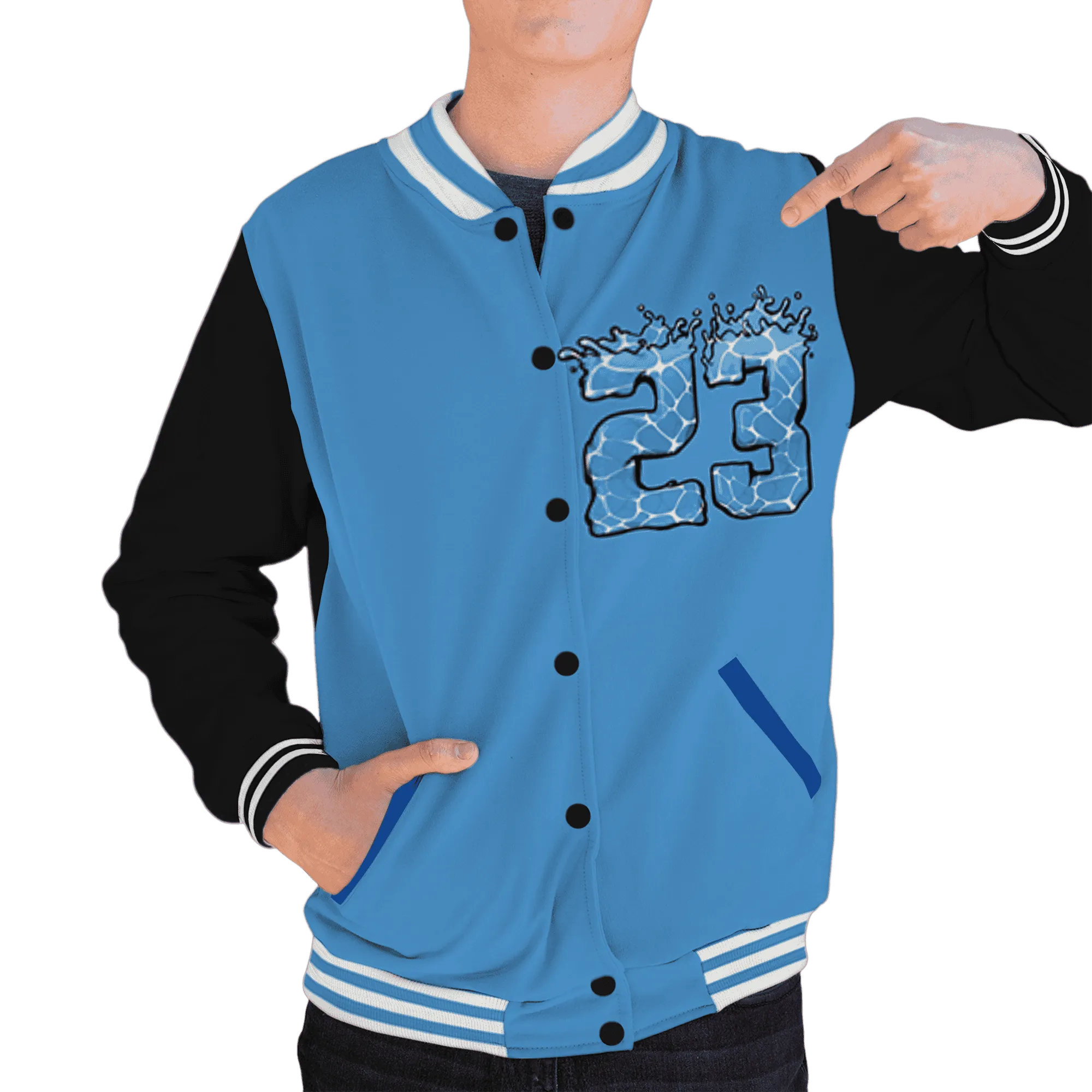 Carolina-Blue-Univercitii-17s-Varsity-Match-23-Spatter-Custom