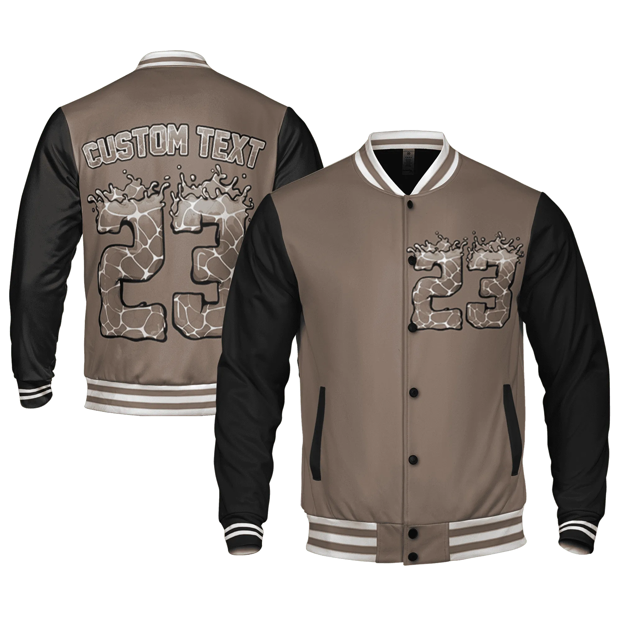 Low-Mocha-1s-Varsity-Match-23-Spatter-Custom