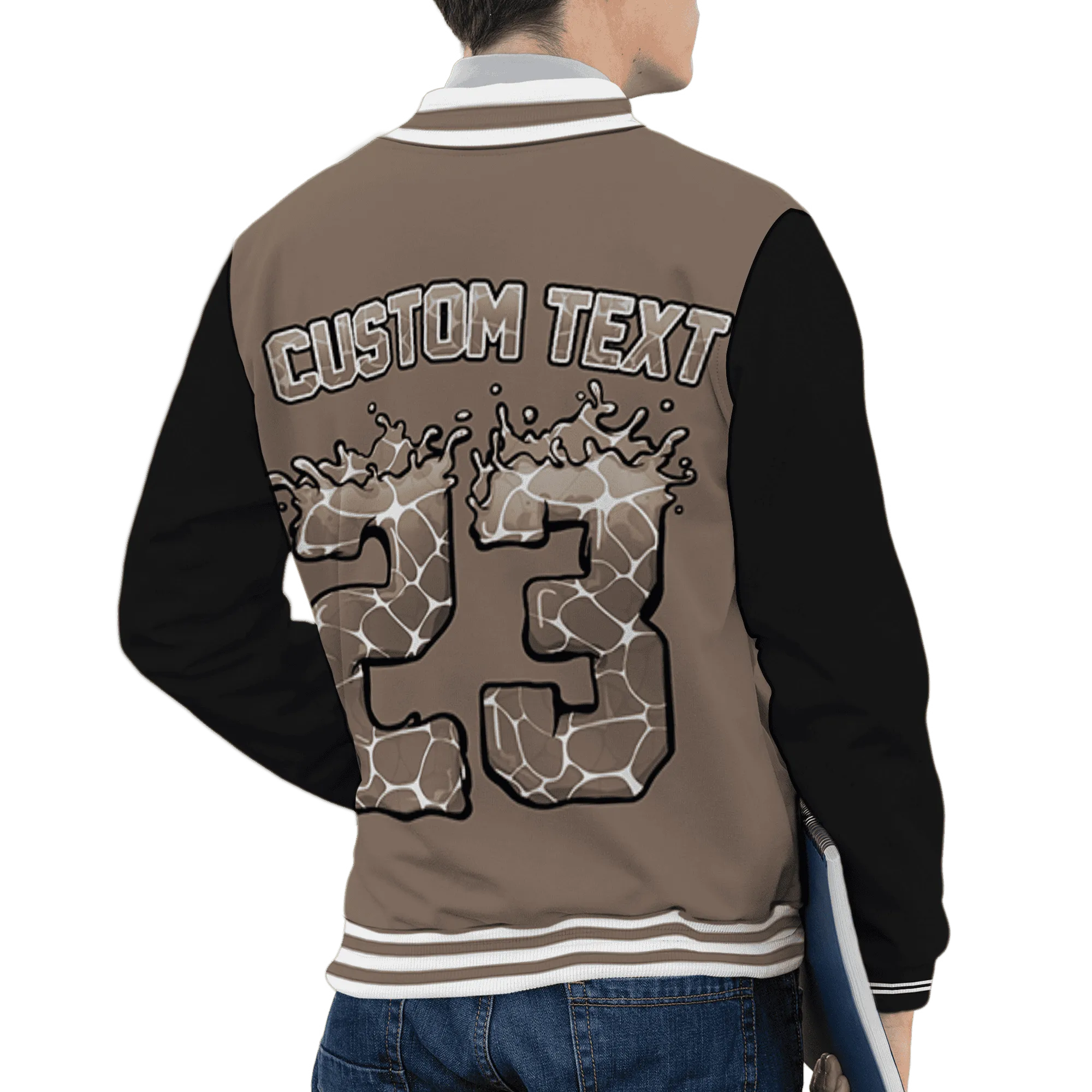 Low-Mocha-1s-Varsity-Match-23-Spatter-Custom