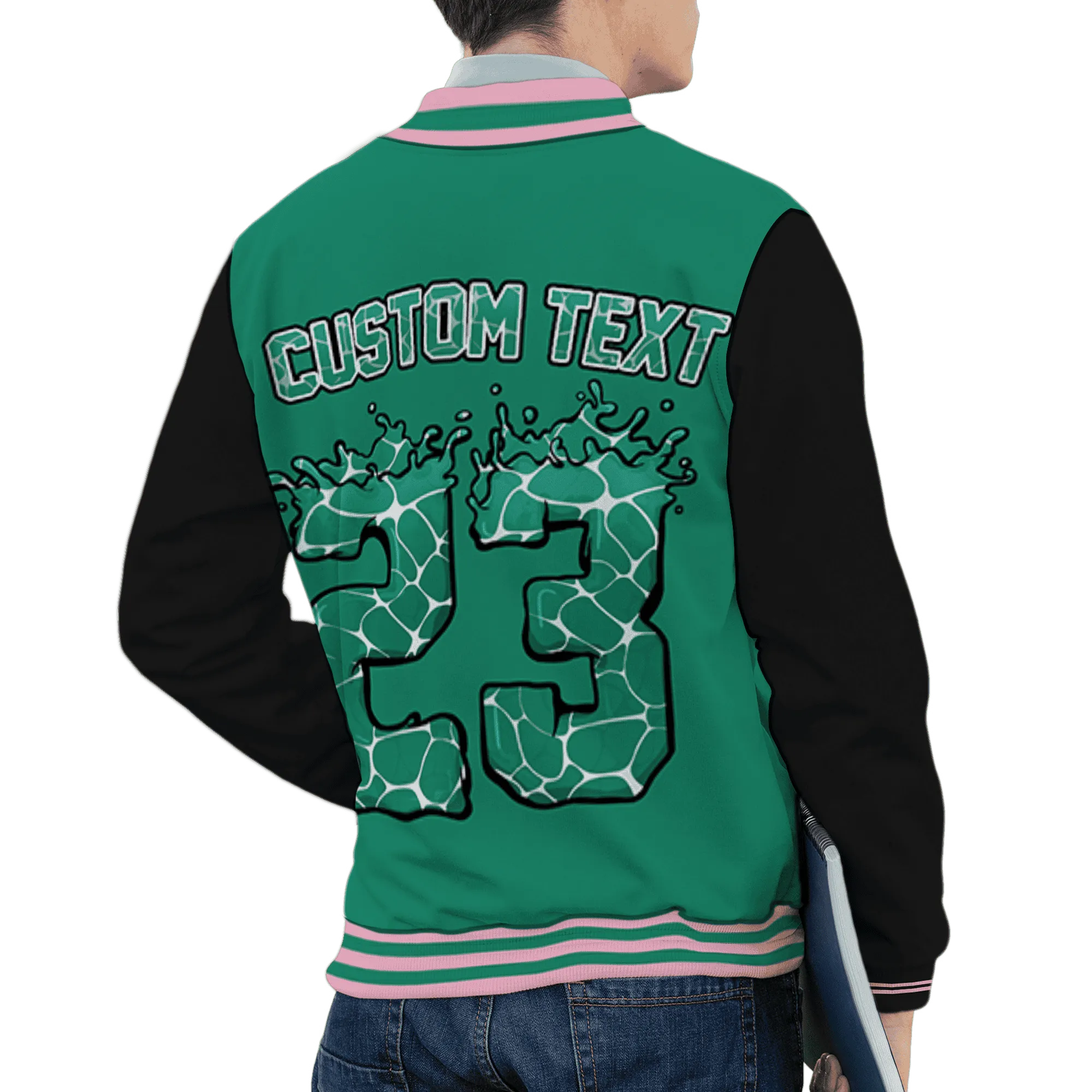 Dunk-Pink-Malachite-Medium-Soft-Low-Sail-Varsity-Match-23-Spatter-Custom