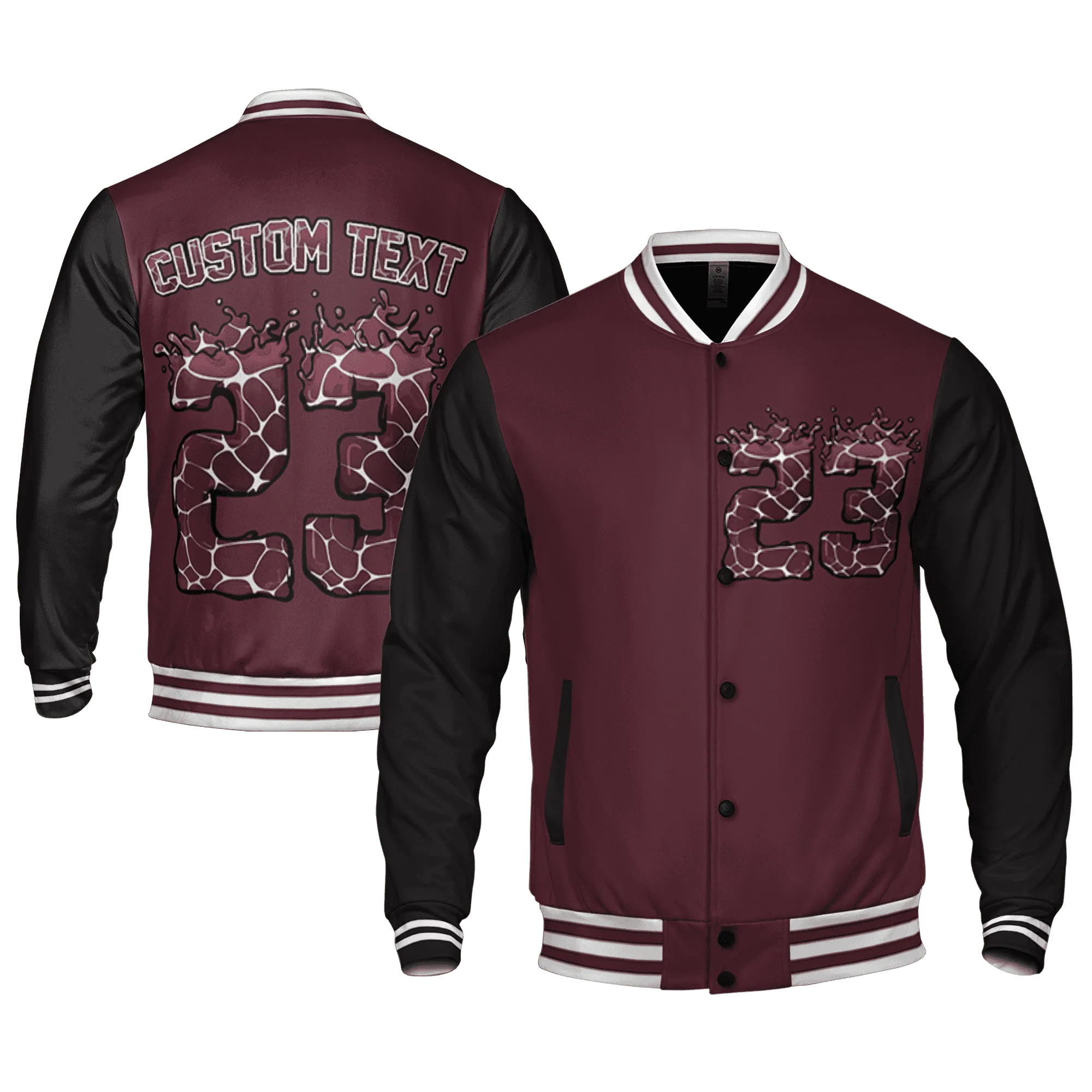 VaporMax-Night-Maron-Burgundy-Varsity-Match-23-Spatter-Custom