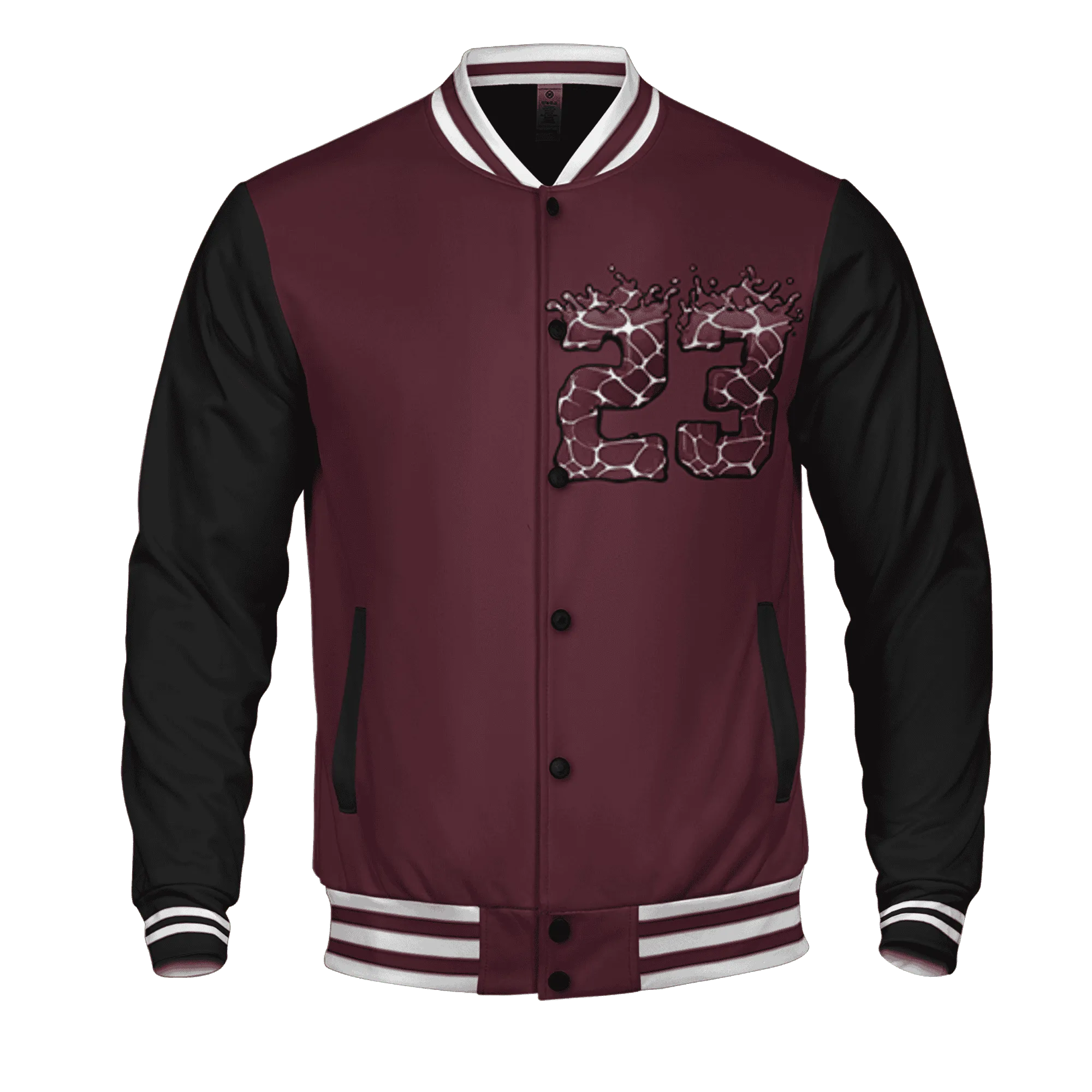 VaporMax-Night-Maron-Burgundy-Varsity-Match-23-Spatter-Custom