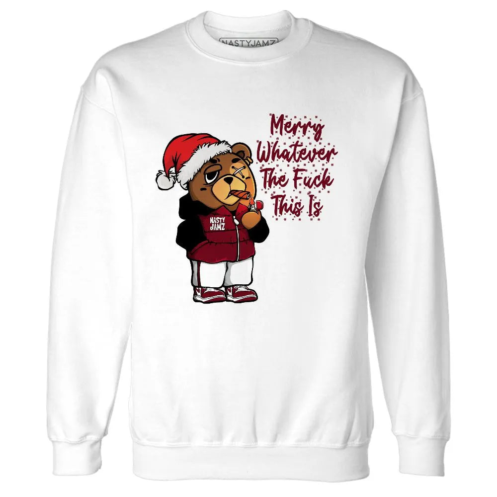 High-White-Team-Red-1s-NastyJamz-Sweatshirt-Match-Merry-Whatever
