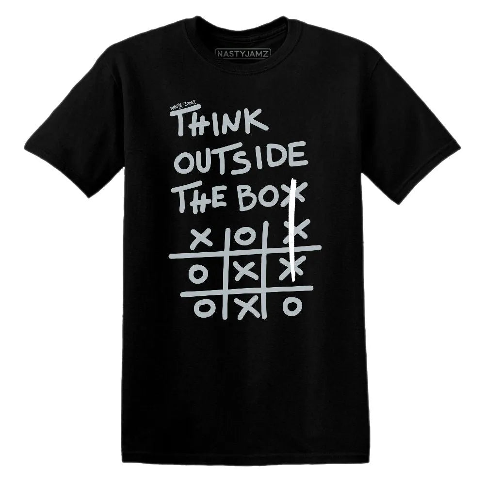 Think Outside The Box AJ 12 Wolf Grey NastyJamz Website T-Shirt 2D