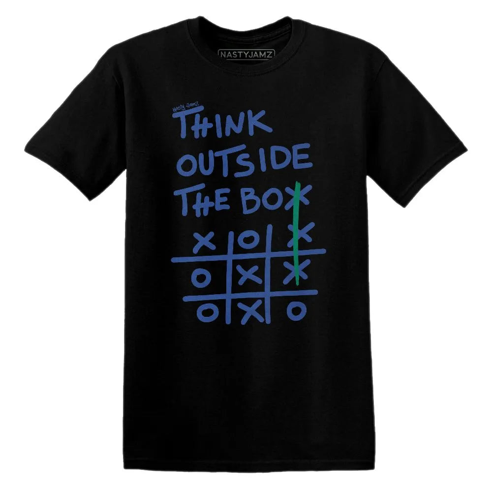 Think Outside The Box Dunk Royal Malachite NastyJamz Website T-Shirt 2D