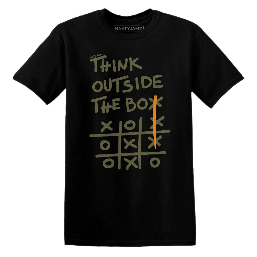 Think Outside The Box AJ 5 Olive NastyJamz Website T-Shirt 2D