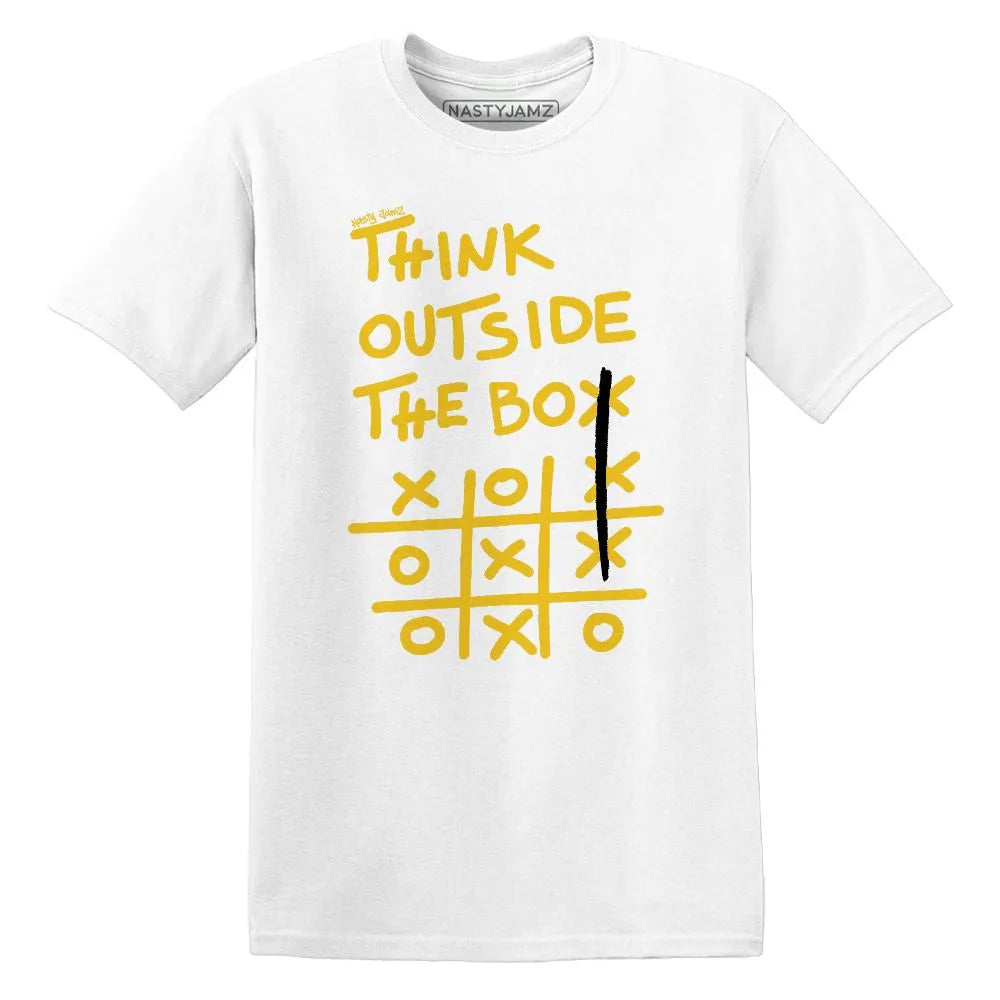 Think Outside The Box AJ 6 Yellow Ochre NastyJamz Website T-Shirt 2D