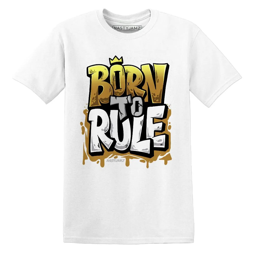 Born To Rule AJ 13 Wheat NastyJamz Website T-Shirt 2D