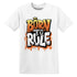 Born To Rule AM TW White Orange NastyJamz Website T-Shirt 2D