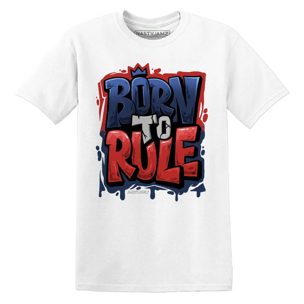 Born To Rule VaporMax Gold Navy Midnight NastyJamz Website T-Shirt 2D