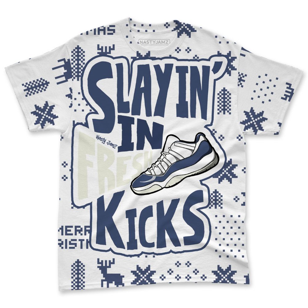 Low-Diffused-Blue-11s-NastyJamz-T-Shirt-Match-Slayin-Kicks-All-Over-Print