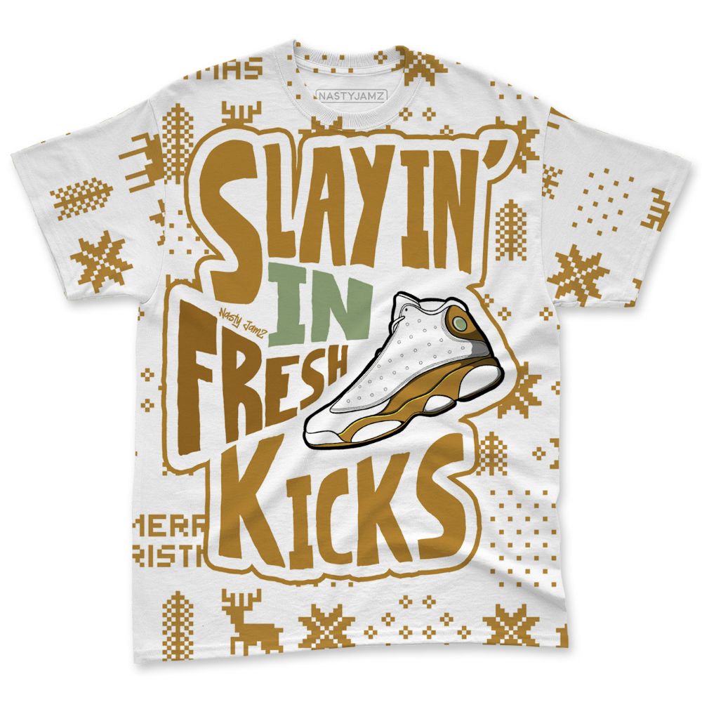Wheat-13s-NastyJamz-T-Shirt-Match-Slayin-Kicks-All-Over-Print