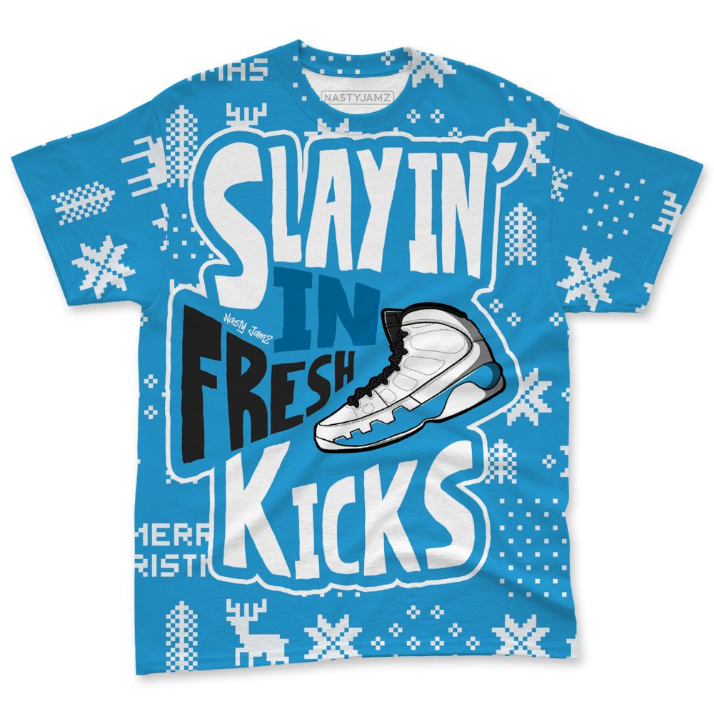 Powder-Blue-9s-NastyJamz-T-Shirt-Match-Slayin-Kicks-All-Over-Print