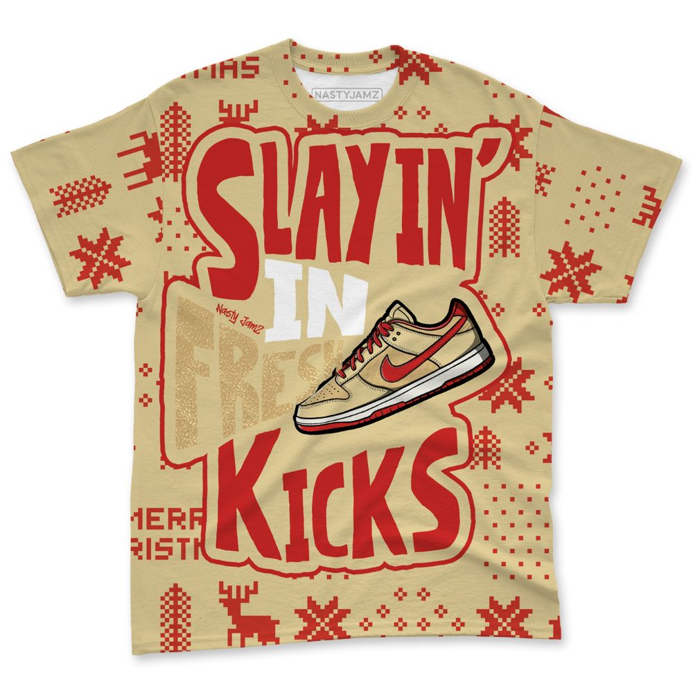 Dunk-Strawberry-Waffle-NastyJamz-T-Shirt-Match-Slayin-Kicks-All-Over-Print