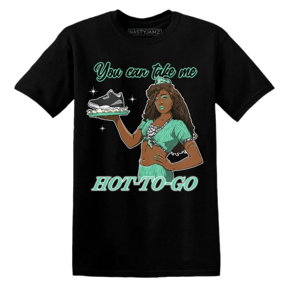 Ready To Go AJ 3 Green Glow NastyJamz Website T-Shirt 2D