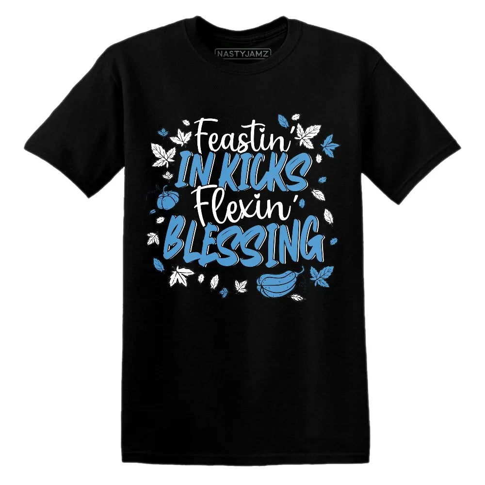 Kicks Feasting.AJ 17 Carolina Blue Univercitii NastyJamz Website T-Shirt 2D
