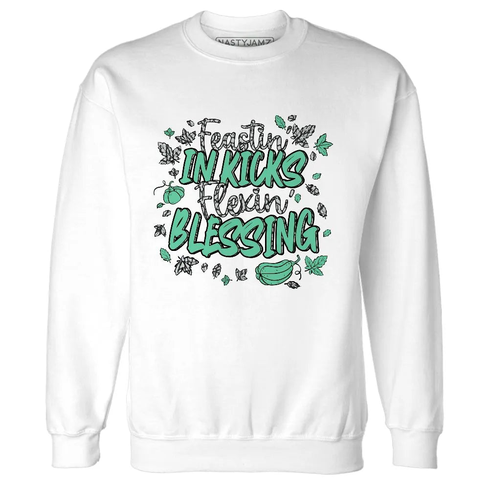 Green-Glow-3s-NastyJamz-Sweatshirt-Match-Kicks-Feasting