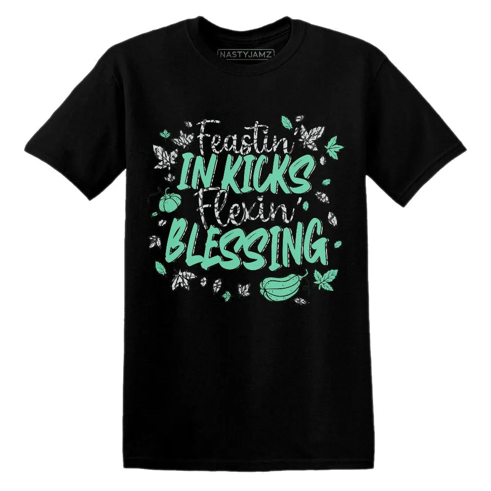 Kicks Feasting.AJ 3 Green Glow NastyJamz Website T-Shirt 2D