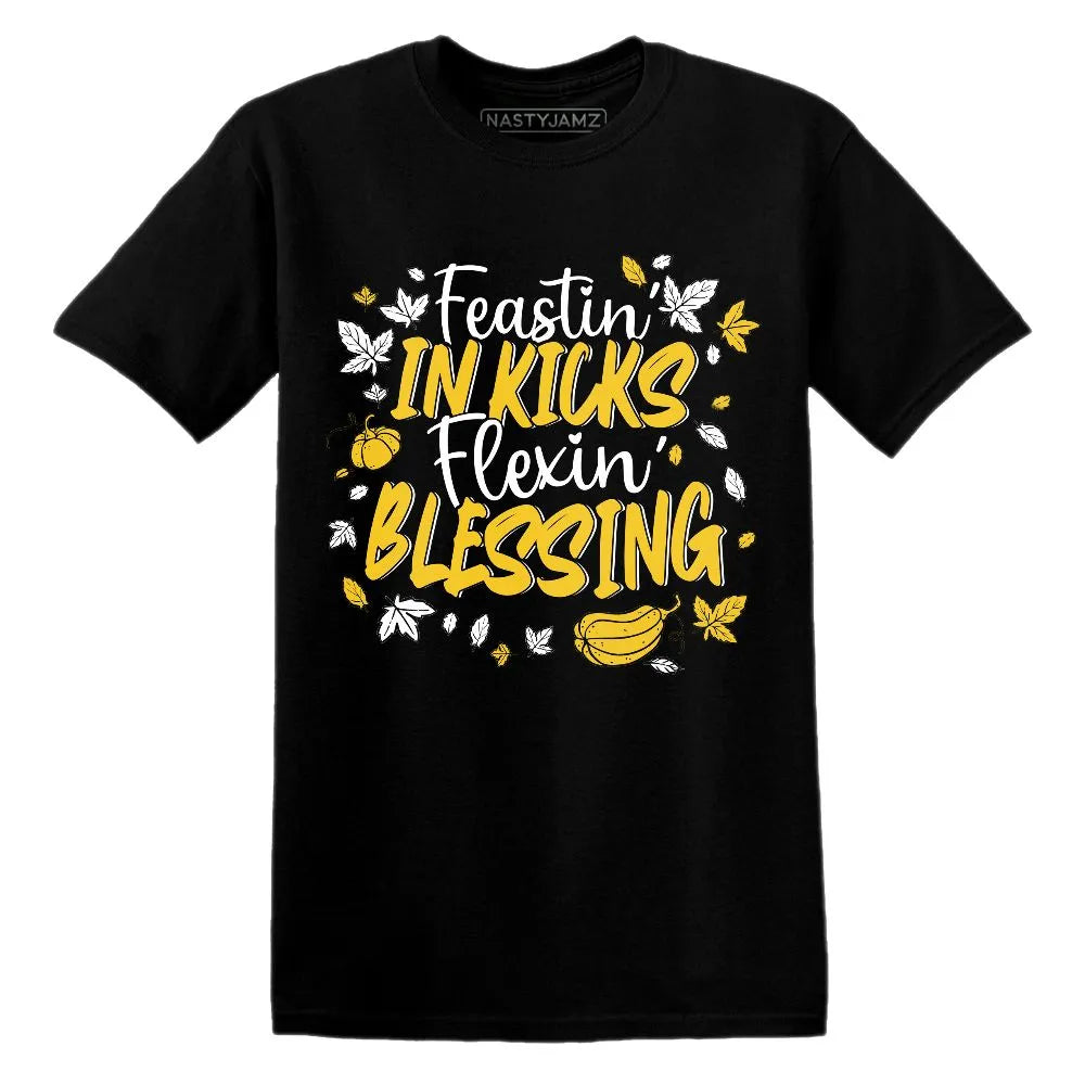 Kicks Feasting.AJ 6 Yellow Ochre NastyJamz Website T-Shirt 2D