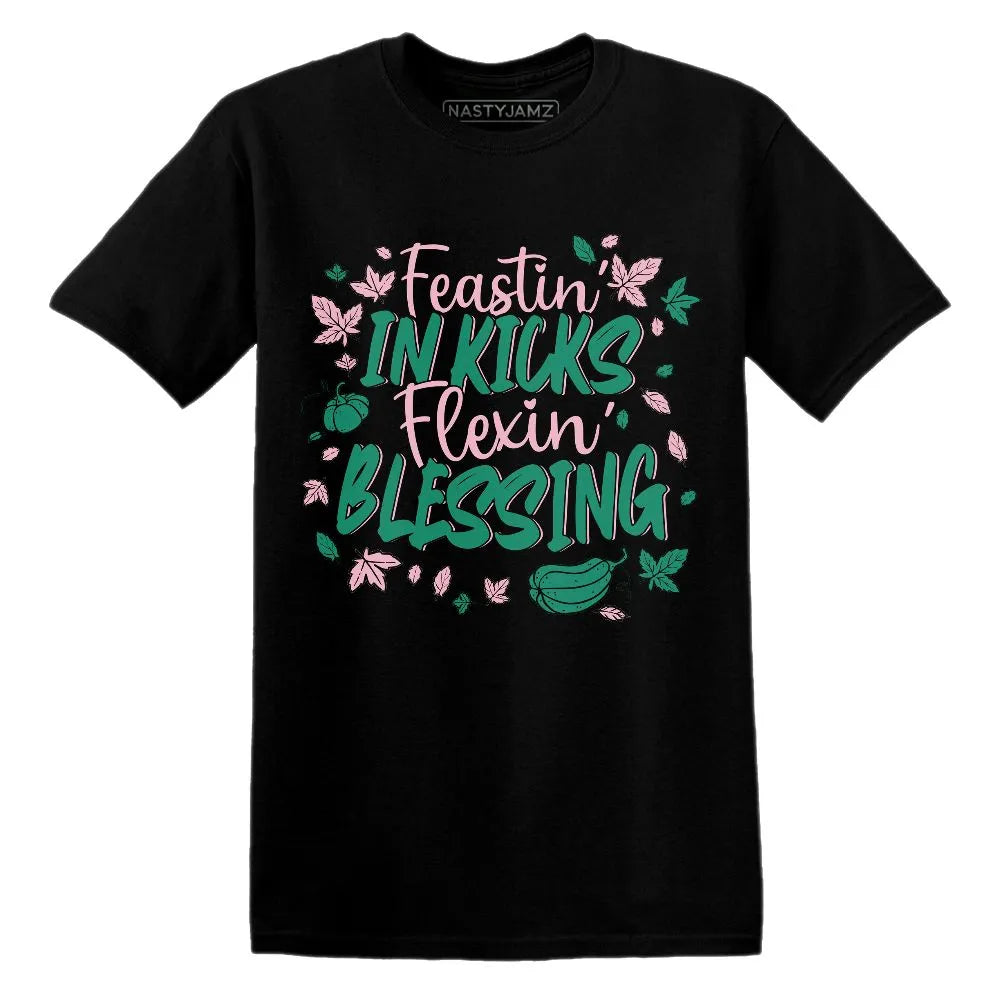 Kicks Feasting.Dunk Soft Pink Malachite NastyJamz Website T-Shirt 2D