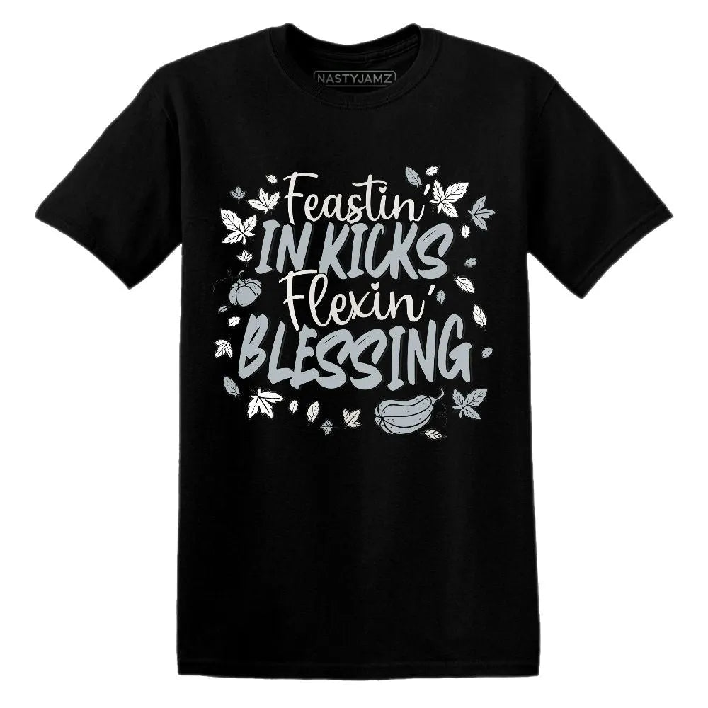 Kicks Feasting.AJ 12 Wolf Grey NastyJamz Website T-Shirt 2D