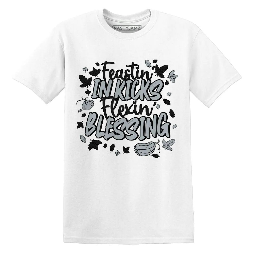 Kicks Feasting.AJ 12 Wolf Grey NastyJamz Website T-Shirt 2D