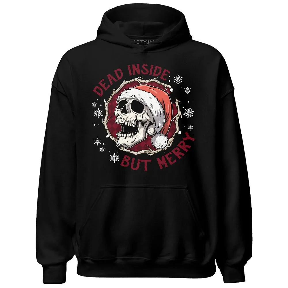 High-White-Team-Red-1s-NastyJamz-Hoodie-Match-Dead-Inside-But-Merry