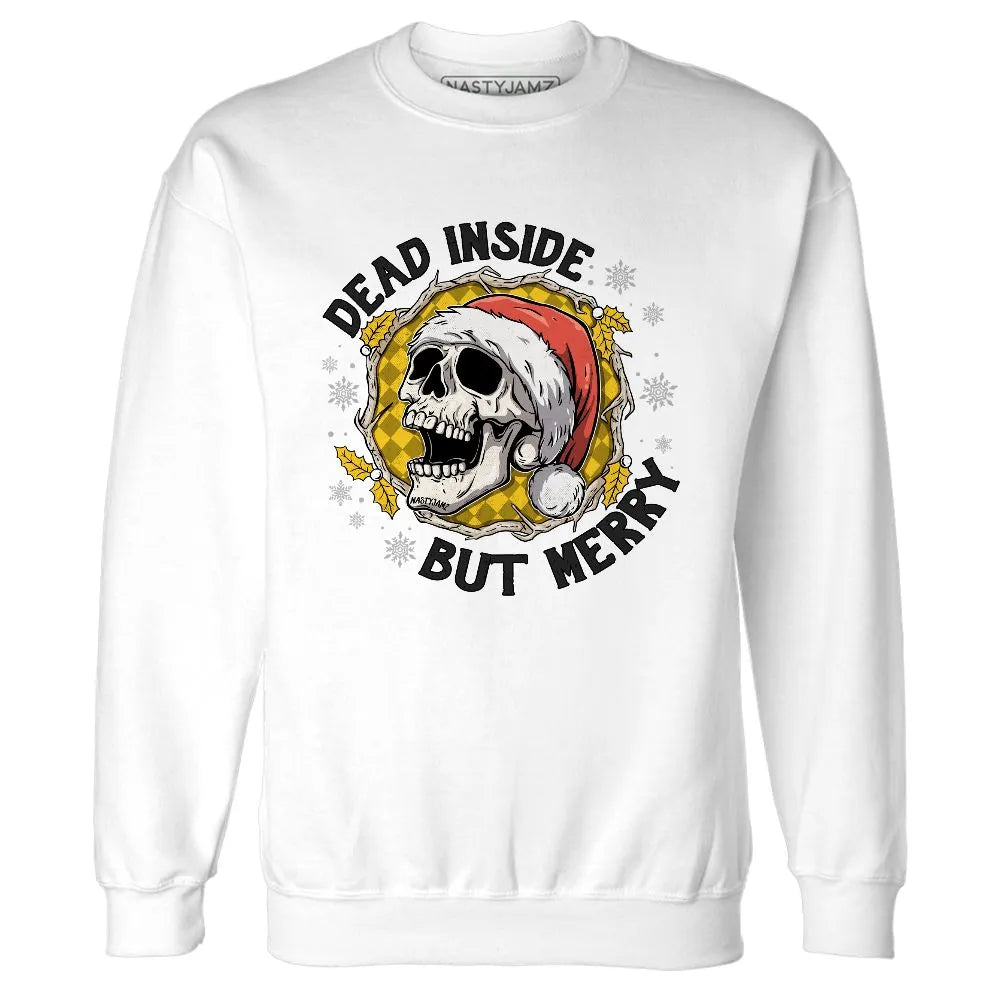 Yellow-Ochre-6s-NastyJamz-Sweatshirt-Match-Dead-Inside-But-Merry