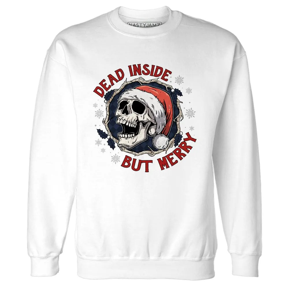 White-Navy-6s-NastyJamz-Sweatshirt-Match-Dead-Inside-But-Merry