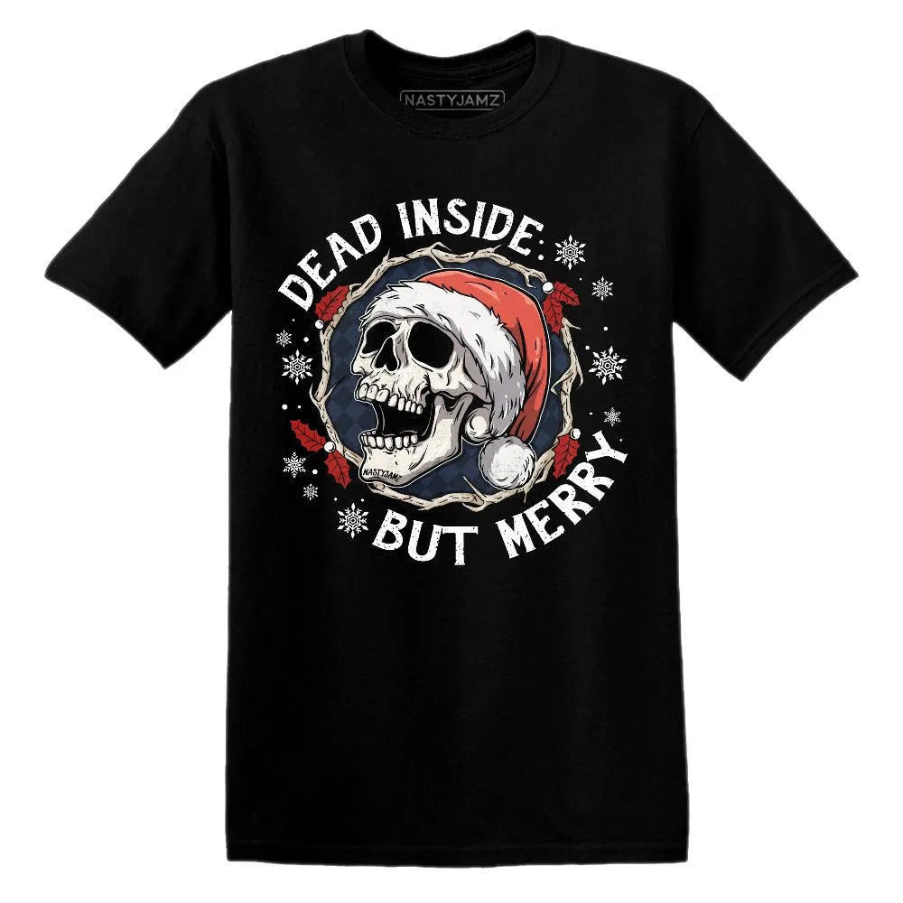 White-Navy-6s-NastyJamz-T-Shirt-Match-Dead-Inside-But-Merry