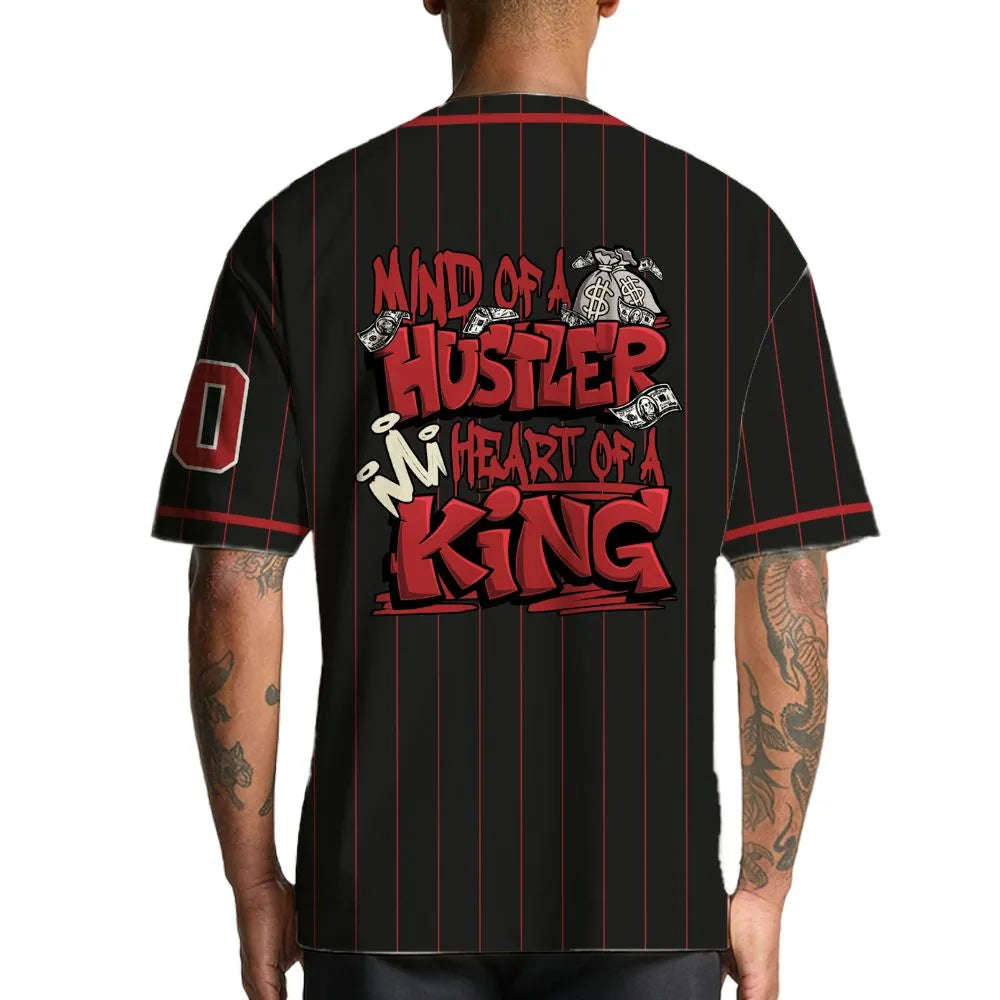 Black-Toe-Reimagined-Red-White-1s-NastyJamz-Jersey-Match-Hustler-Heart-King-Custom-Text