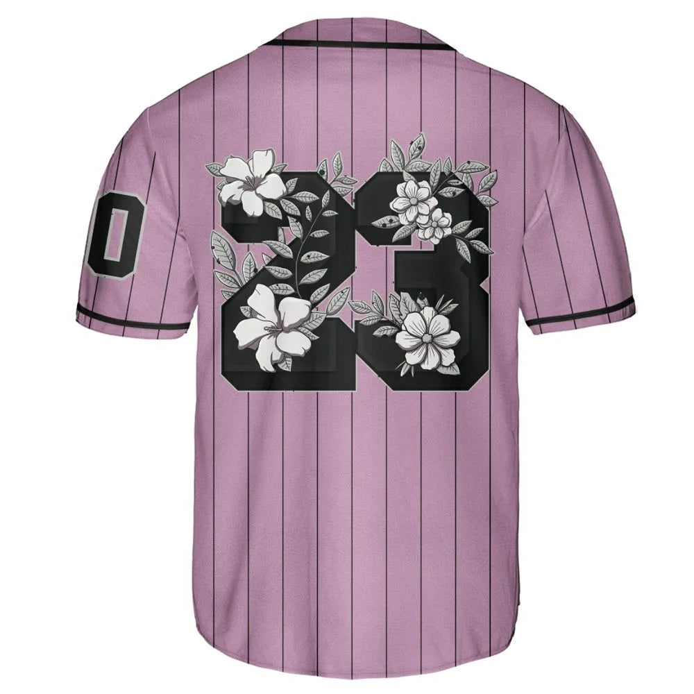 Orchid-Neutral-Grey-Black-White-4s-NastyJamz-Jersey-Match-23-Floral-Custom-Text