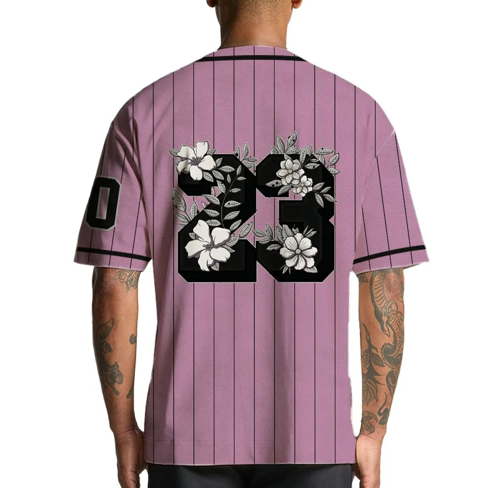 Orchid-Neutral-Grey-Black-White-4s-NastyJamz-Jersey-Match-23-Floral-Custom-Text