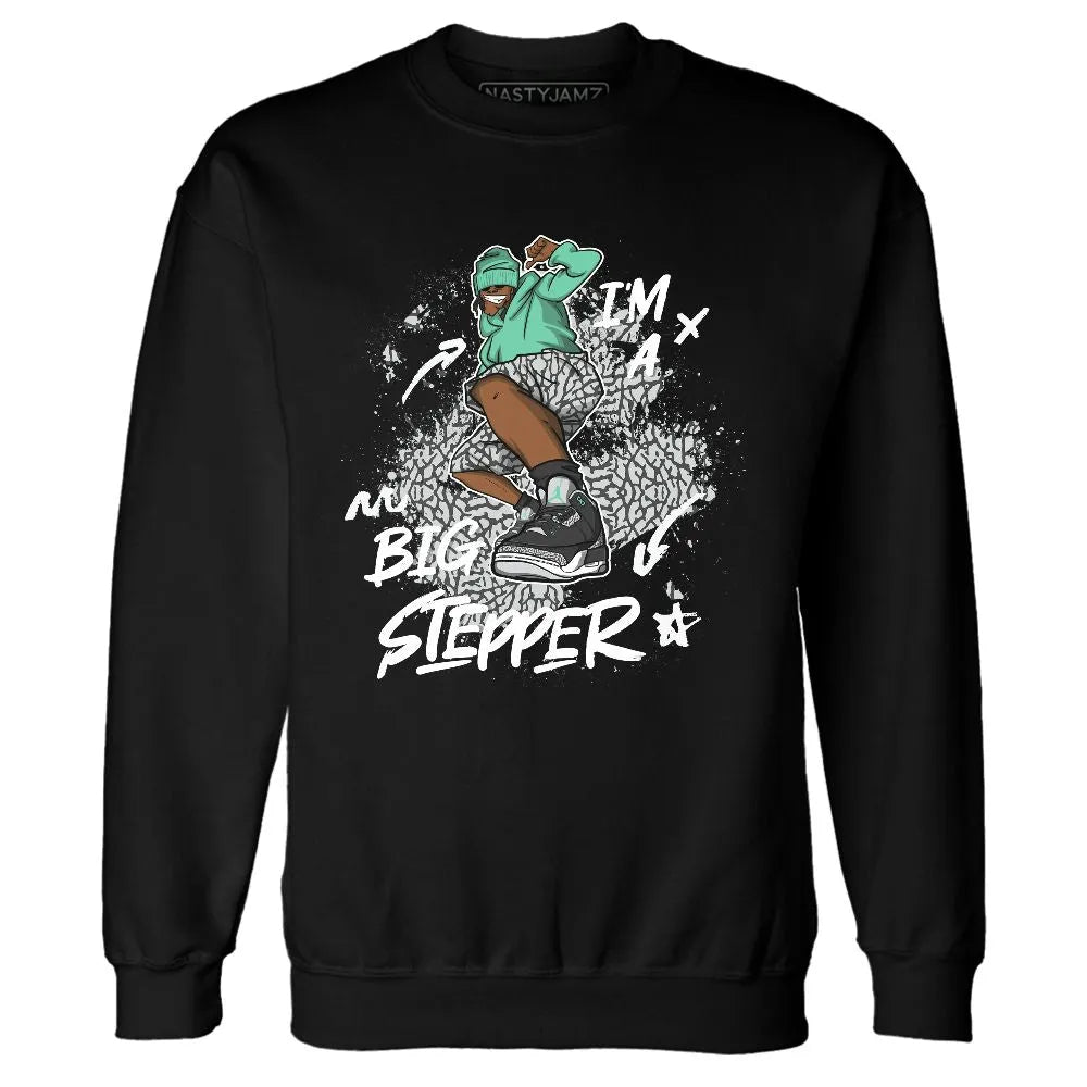 Green-Glow-3s-NastyJamz-Sweatshirt-Match-Big-Stepper