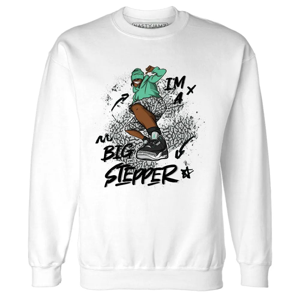 Green-Glow-3s-NastyJamz-Sweatshirt-Match-Big-Stepper