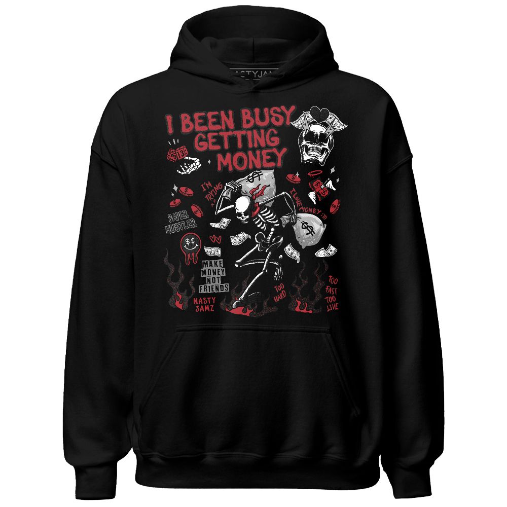 Bred-Velvet-11s-NastyJamz-Hoodie-Match-Busy-Getting-Money-Skull