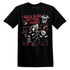 Busy Getting Money Skull.AJ 11 Bred Velvet.NastyJamz Website T-Shirt 2D